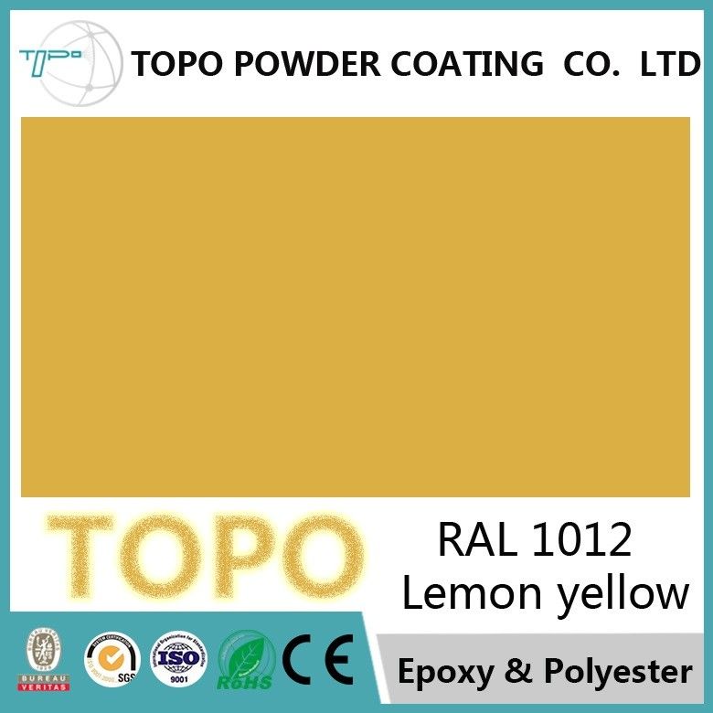Pure Polyester TGIC Architectural Powder Powłoki, RAL 1012 Lemon Yellow Powder Coat